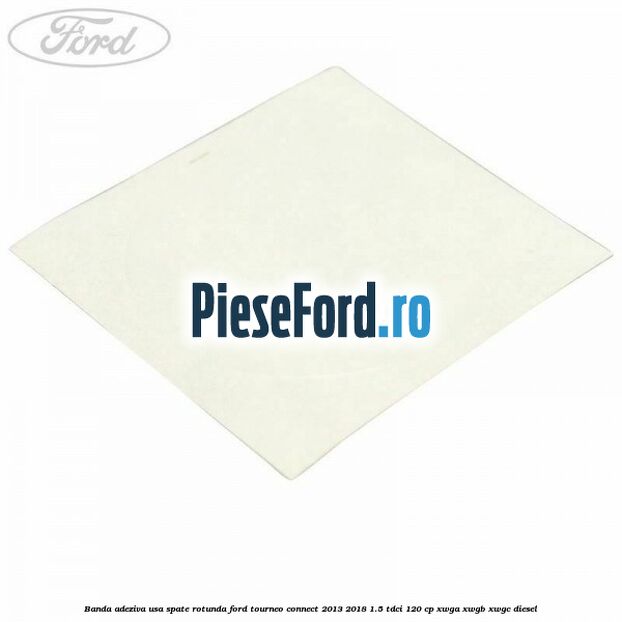 Banda adeziva usa spate rotunda Ford Tourneo Connect 2013-2018 1.5 TDCi 120 cp XWGA, XWGB, XWGC diesel