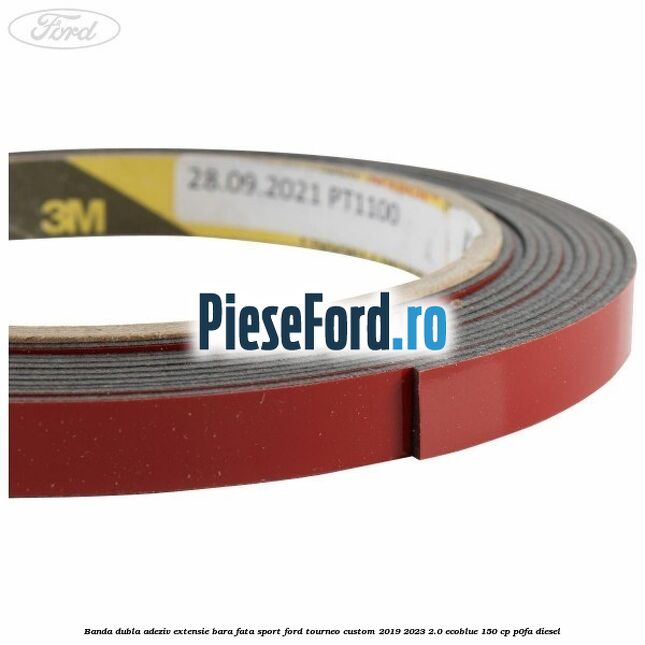 Banda dubla adeziv extensie bara fata sport Ford Tourneo Custom 2019-2023 2.0 EcoBlue 150 cp P0FA diesel