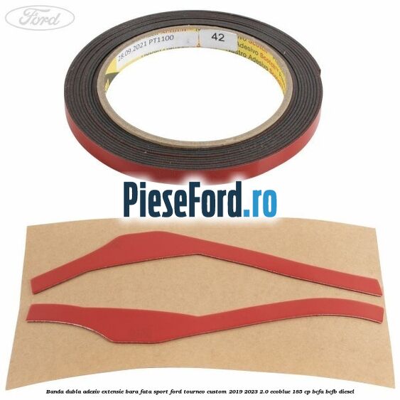 Banda dubla adeziv extensie bara fata sport Ford Tourneo Custom 2019-2023 2.0 EcoBlue 185 cp BCFA, BCFB diesel