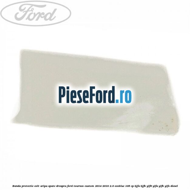 Banda protectie colt aripa spate dreapta Ford Tourneo Custom 2014-2018 2.0 EcoBlue 105 cp BJFA, BJFB, YLF6, YLFA, YLFB, YLFS diesel