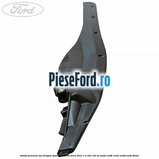 Banda protectie usa dreapta spate Ford Focus 2014-2018 1.5 TDCi 120 cp Banda protectie usa dreapta spate Ford Focus 2014-2018 1.5 TDCi 120 cp XWDA, XWDB, XWDC, XWDD, XWDE diesel