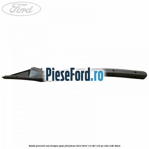 Banda protectie usa dreapta spate Ford Focus 2014-2018 1.6 TDCi 115 cp Banda protectie usa dreapta spate Ford Focus 2014-2018 1.6 TDCi 115 cp T1DA, T1DB diesel