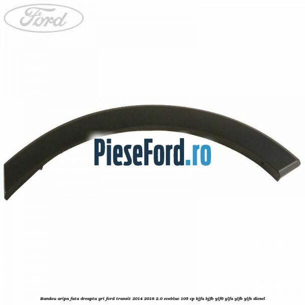 Bandou aripa fata dreapta gri Ford Transit 2014-2018 2.0 EcoBlue 105 cp BJFA, BJFB, YLF6, YLFA, YLFB, YLFS diesel