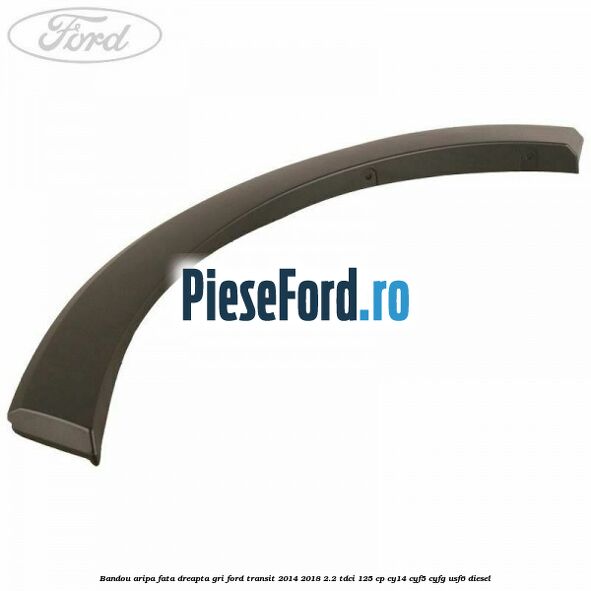 Bandou aripa fata dreapta gri Ford Transit 2014-2018 2.2 TDCi 125 cp CY14, CYF5, CYFG, USF6 diesel