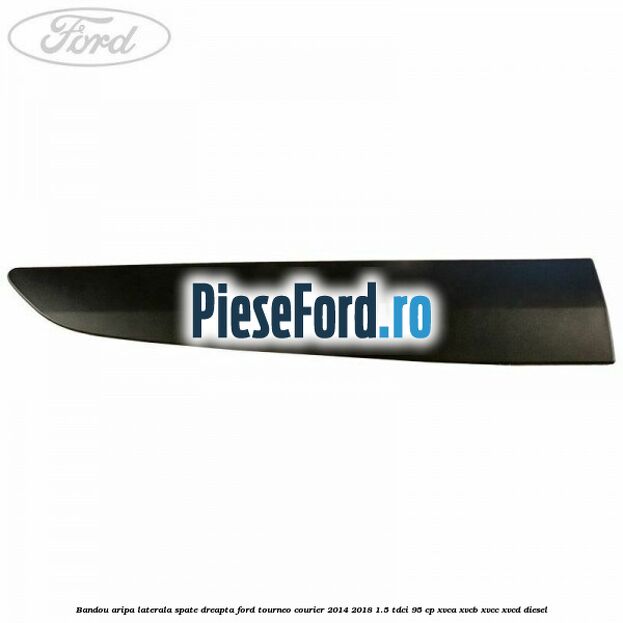 Bandou aripa laterala spate dreapta Ford Tourneo Courier 2014-2018 1.5 TDCi 95 cp XVCA, XVCB, XVCC, XVCD diesel