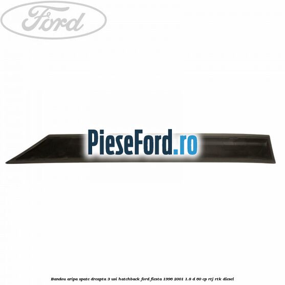 Bandou aripa spate dreapta 3 usi hatchback Ford Fiesta 1996-2001 1.8 D 60 cp Bandou aripa spate dreapta 3 usi hatchback Ford Fiesta 1996-2001 1.8 D 60 cp RTJ, RTK diesel