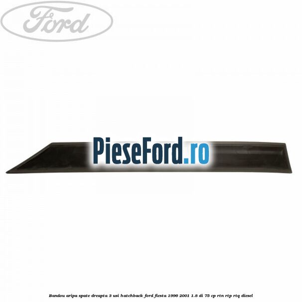 Bandou aripa spate dreapta 3 usi hatchback Ford Fiesta 1996-2001 1.8 DI 75 cp RTN, RTP, RTQ diesel