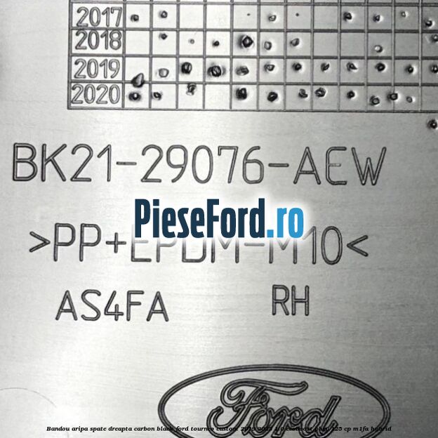 Bandou aripa spate dreapta carbon black Ford Tourneo Custom 2019-2023 1.0 EcoBoost PHEV 125 cp Bandou aripa spate dreapta carbon black Ford Tourneo Custom 2019-2023 1.0 EcoBoost PHEV 125 cp M1FA Hybrid