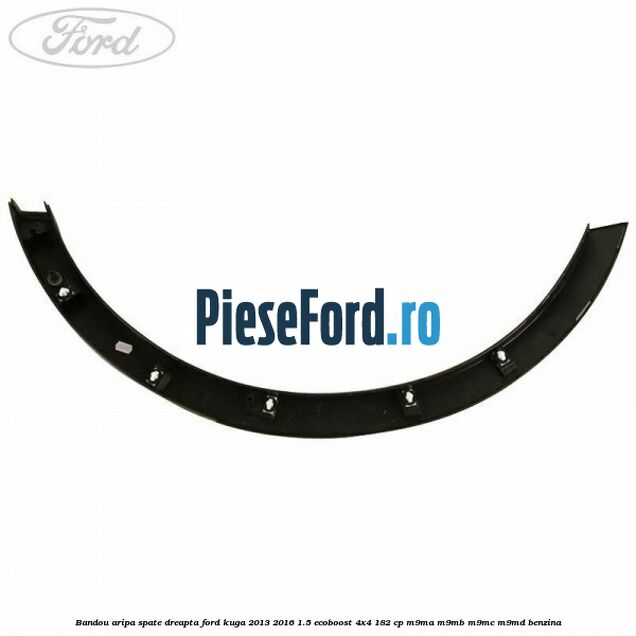 Bandou aripa spate dreapta Ford Kuga 2013-2016 1.5 EcoBoost 4x4 182 cp Bandou aripa spate dreapta Ford Kuga 2013-2016 1.5 EcoBoost 4x4 182 cp M9MA, M9MB, M9MC, M9MD benzina