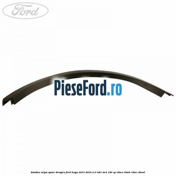 Bandou aripa spate dreapta Ford Kuga 2013-2016 2.0 TDCi 4x4 180 cp T8MA, T8MB, T8MC diesel