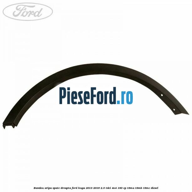 Bandou aripa spate dreapta Ford Kuga 2013-2016 2.0 TDCi 4x4 180 cp T8MA, T8MB, T8MC diesel