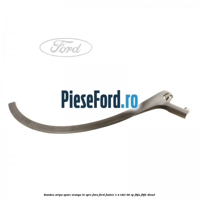 Bandou aripa spate stanga in spre fata Ford Fusion 1.4 TDCi 68 cp F6JA, F6JB diesel