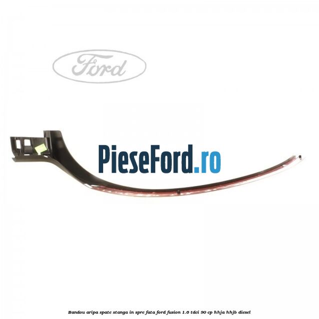Bandou aripa spate stanga in spre fata Ford Fusion 1.6 TDCi 90 cp Bandou aripa spate stanga in spre fata Ford Fusion 1.6 TDCi 90 cp HHJA, HHJB diesel