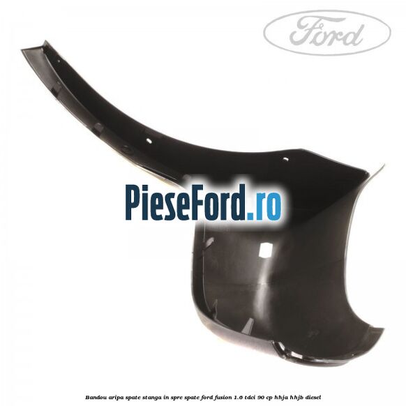 Bandou aripa spate stanga in spre spate Ford Fusion 1.6 TDCi 90 cp HHJA, HHJB diesel