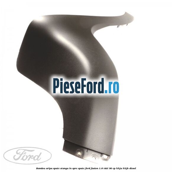 Bandou aripa spate stanga in spre spate Ford Fusion 1.6 TDCi 90 cp HHJA, HHJB diesel