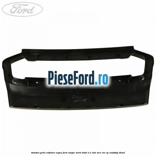 Bandou grila radiator negru Ford Ranger 2016-2020 2.2 TDCi 4x4 131 cp T22DD0P diesel