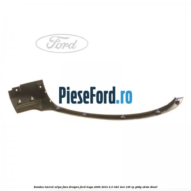Bandou lateral aripa fata dreapta Ford Kuga 2008-2012 2.0 TDCi 4x4 136 cp G6DG, UKDA diesel
