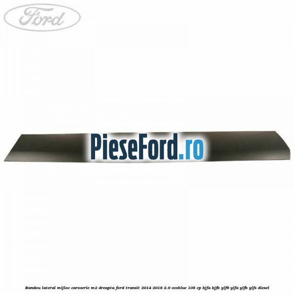 Bandou lateral mijloc caroserie M2 dreapta Ford Transit 2014-2018 2.0 EcoBlue 105 cp BJFA, BJFB, YLF6, YLFA, YLFB, YLFS diesel