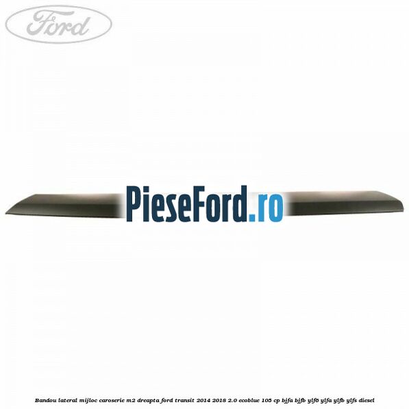 Bandou lateral mijloc caroserie M2 dreapta Ford Transit 2014-2018 2.0 EcoBlue 105 cp BJFA, BJFB, YLF6, YLFA, YLFB, YLFS diesel