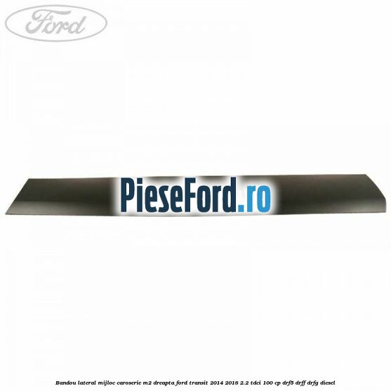 Bandou lateral mijloc caroserie M2 dreapta Ford Transit 2014-2018 2.2 TDCi 100 cp DRF5, DRFF, DRFG diesel