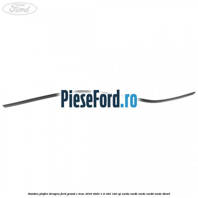 Bandou plafon dreapta Ford Grand C-Max 2016-2020 1.5 TDCi 120 cp XWDA, XWDB, XWDC, XWDD, XWDE diesel