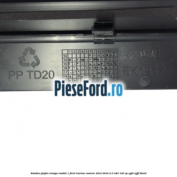 Bandou plafon stanga randul 1 Ford Tourneo Custom 2014-2018 2.2 TDCi 125 cp CYF4, CYFF diesel