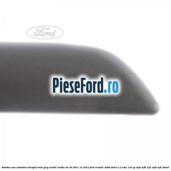 Bandou usa culisanta dreapta mid grey model mediu an 09/2011-12/2013 Ford Transit 2006-2014 2.2 TDCi 115 cp SRFA, SRFB, SRFC, SRFD, SRFE diesel