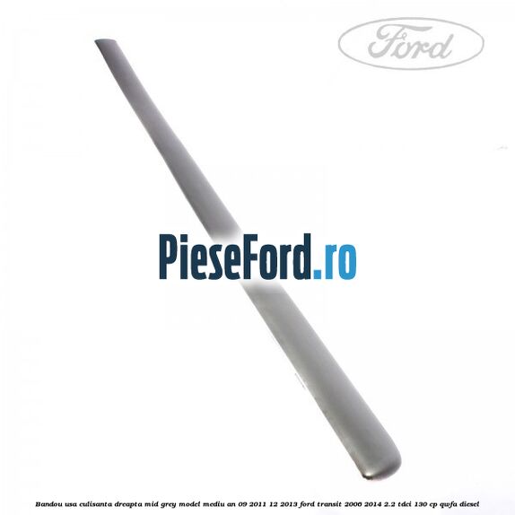 Bandou usa culisanta dreapta mid grey model mediu an 09/2011-12/2013 Ford Transit 2006-2014 2.2 TDCi 130 cp QWFA diesel