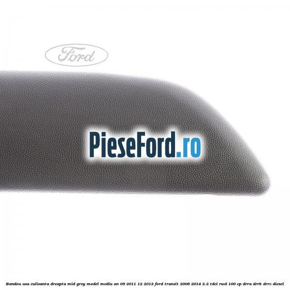 Bandou usa culisanta dreapta mid grey model mediu an 09/2011-12/2013 Ford Transit 2006-2014 2.2 TDCi RWD 100 cp DRRA, DRRB, DRRC diesel