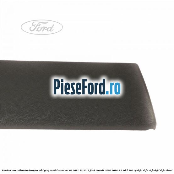 Bandou usa culisanta dreapta mid grey model scurt an 09/2011-12/2013 Ford Transit 2006-2014 2.2 TDCi 100 cp DRFA, DRFB, DRFC, DRFD, DRFE diesel