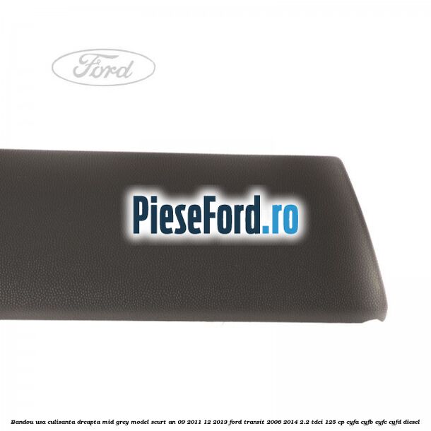 Bandou usa culisanta dreapta mid grey model scurt an 09/2011-12/2013 Ford Transit 2006-2014 2.2 TDCi 125 cp CYFA, CYFB, CYFC, CYFD diesel