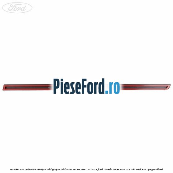 Bandou usa culisanta dreapta mid grey model scurt an 09/2011-12/2013 Ford Transit 2006-2014 2.2 TDCi RWD 125 cp CYRA diesel