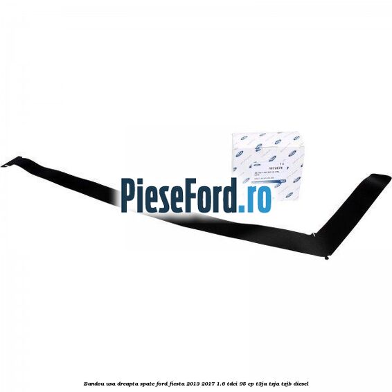 Bandou usa dreapta spate Ford Fiesta 2013-2017 1.6 TDCi 95 cp T3JA, TZJA, TZJB diesel
