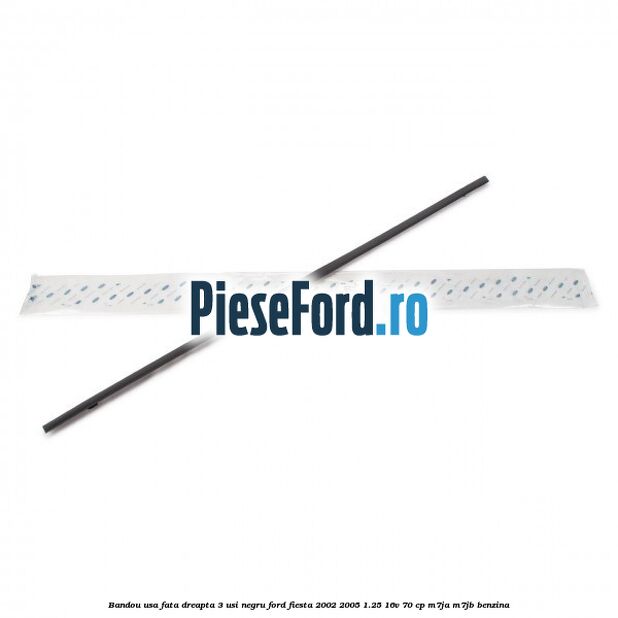 Bandou usa fata dreapta 3 usi negru Ford Fiesta 2002-2005 1.25 16V 70 cp M7JA, M7JB benzina