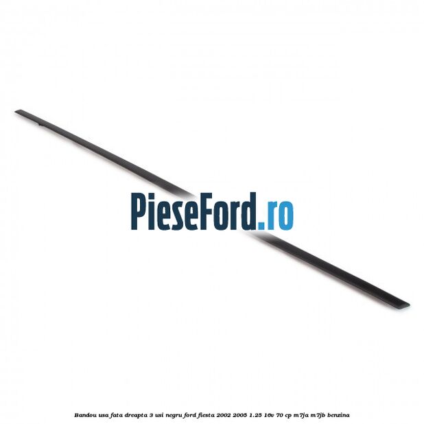Bandou usa fata dreapta 3 usi negru Ford Fiesta 2002-2005 1.25 16V 70 cp M7JA, M7JB benzina
