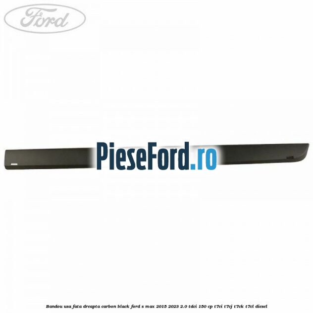 Bandou usa fata dreapta carbon black Ford S-Max 2015-2023 2.0 TDCi 150 cp T7CI, T7CJ, T7CK, T7CL diesel