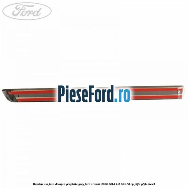 Bandou usa fata dreapta graphite grey Ford Transit 2006-2014 2.2 TDCi 85 cp P8FA, P8FB diesel