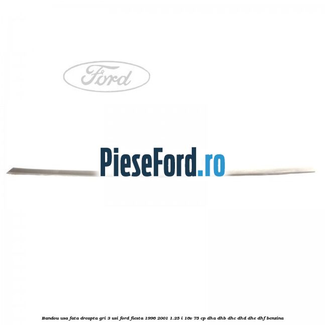 Bandou usa fata dreapta gri 3 usi Ford Fiesta 1996-2001 1.25 i 16V 75 cp DHA, DHB, DHC, DHD, DHE, DHF benzina