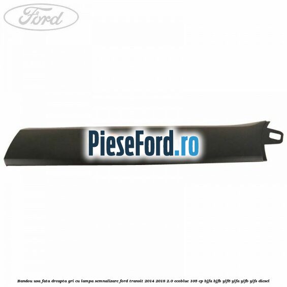 Bandou usa fata dreapta gri cu lampa semnalizare Ford Transit 2014-2018 2.0 EcoBlue 105 cp BJFA, BJFB, YLF6, YLFA, YLFB, YLFS diesel