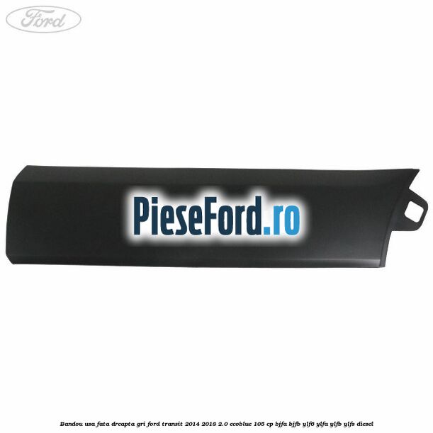 Bandou usa fata dreapta gri Ford Transit 2014-2018 2.0 EcoBlue 105 cp BJFA, BJFB, YLF6, YLFA, YLFB, YLFS diesel