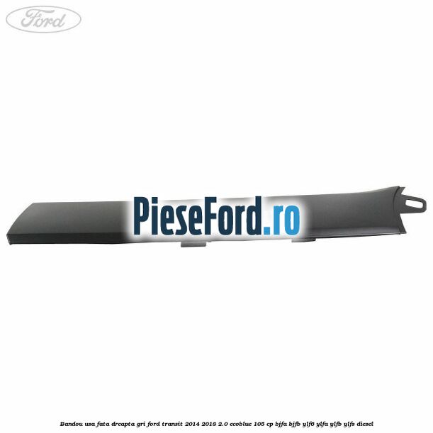 Bandou usa fata dreapta gri Ford Transit 2014-2018 2.0 EcoBlue 105 cp Bandou usa fata dreapta gri Ford Transit 2014-2018 2.0 EcoBlue 105 cp BJFA, BJFB, YLF6, YLFA, YLFB, YLFS diesel