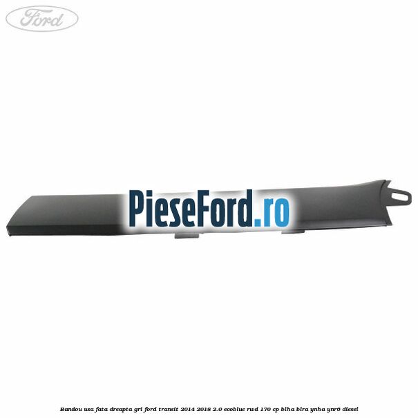 Bandou usa fata dreapta gri Ford Transit 2014-2018 2.0 EcoBlue RWD 170 cp BLHA, BLRA, YNHA, YNR6 diesel
