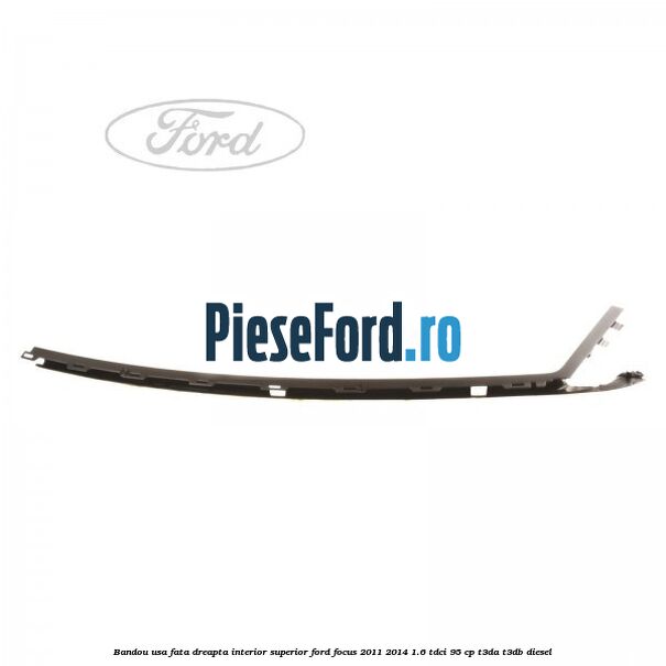 Bandou usa fata dreapta interior superior Ford Focus 2011-2014 1.6 TDCi 95 cp T3DA, T3DB diesel