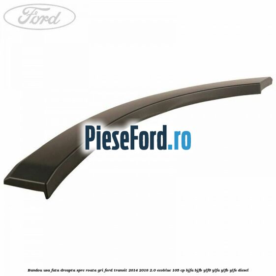 Bandou usa fata dreapta spre roata gri Ford Transit 2014-2018 2.0 EcoBlue 105 cp BJFA, BJFB, YLF6, YLFA, YLFB, YLFS diesel