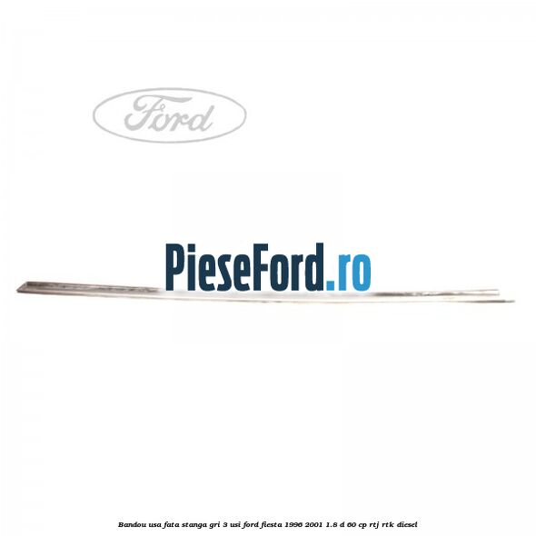 Bandou usa fata stanga gri 3 usi Ford Fiesta 1996-2001 1.8 D 60 cp RTJ, RTK diesel