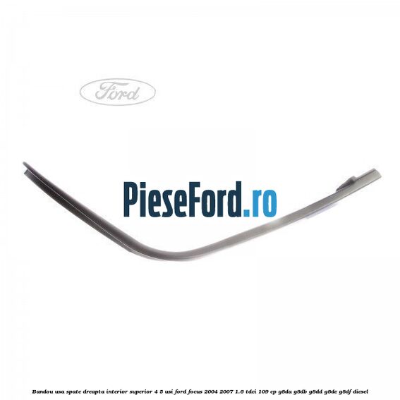 Bandou usa spate dreapta interior superior 4/5 usi Ford Focus 2004-2007 1.6 TDCi 109 cp G8DA, G8DB, G8DD, G8DE, G8DF diesel