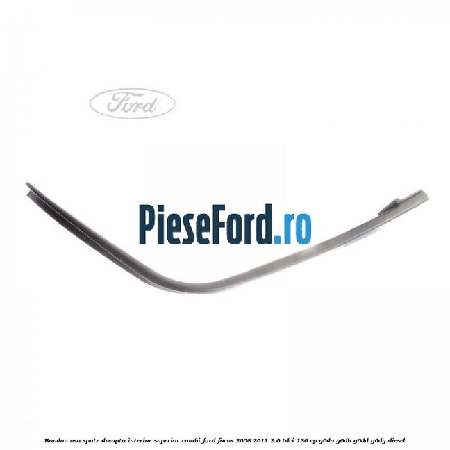 Bandou usa spate dreapta interior superior combi Ford Focus 2008-2011 2.0 TDCi 136 cp G6DA, G6DB, G6DD, G6DG diesel