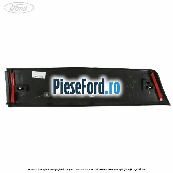 Bandou usa spate stanga Ford EcoSport 2019-2023 1.5 TDCi EcoBlue 4x4 125 cp ZTJA, ZTJB, ZTJC diesel