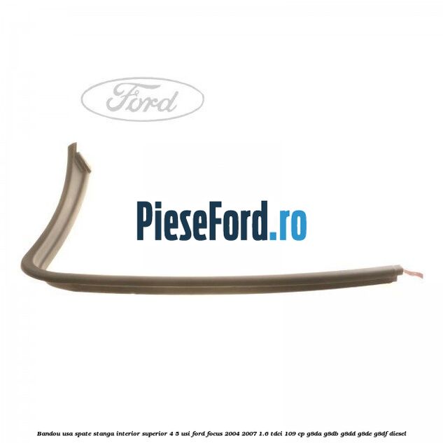 Bandou usa spate stanga interior superior 4/5 usi Ford Focus 2004-2007 1.6 TDCi 109 cp G8DA, G8DB, G8DD, G8DE, G8DF diesel