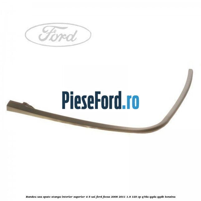 Bandou usa spate stanga interior superior 4/5 usi Ford Focus 2008-2011 1.8 125 cp Q7DA, QQDA, QQDB benzina